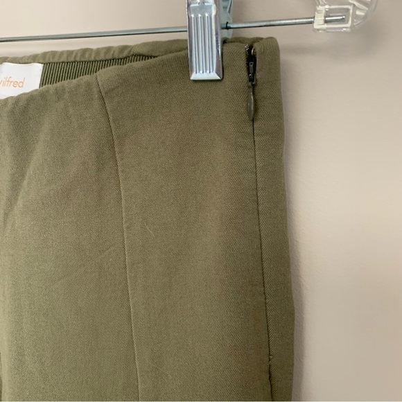 Aritzia Wilfred GREEN Allumette Moto Leggings Ankle Zipper Pants Biker 6 - Picture 10 of 12